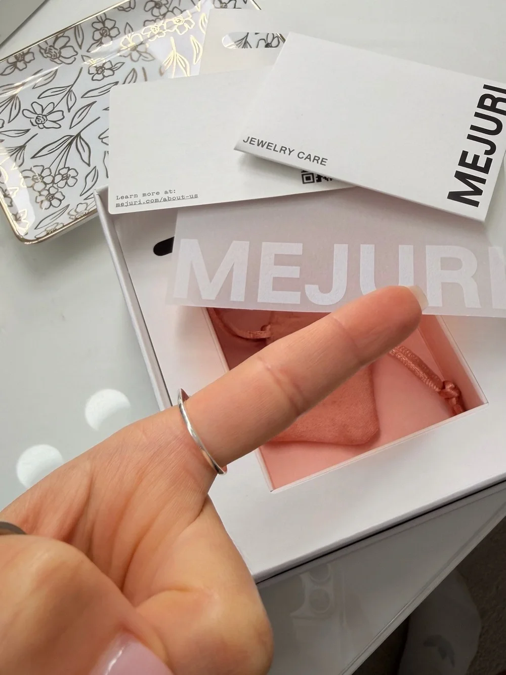Mejuri Puzzle Stacking Ring — Sterling Silver NWT🤍